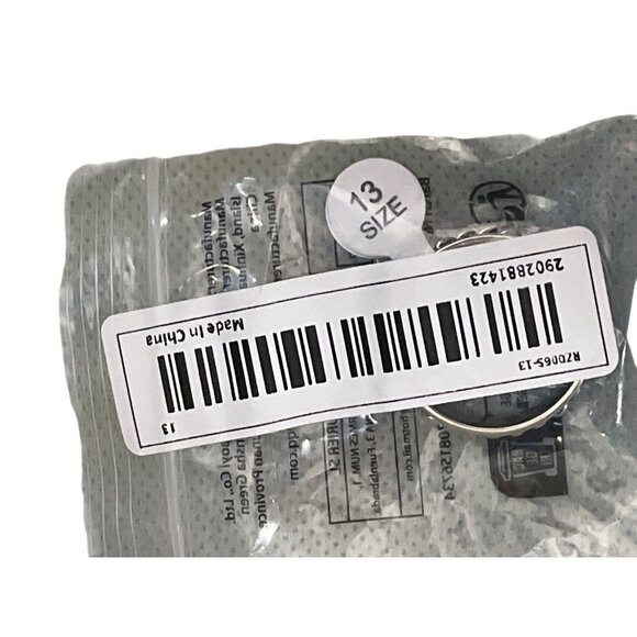 Titanium Spinner Ring With Braided Chain Detail Size 13 Made In China A169 - Picture 5 of 5